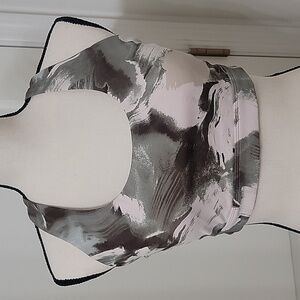 Athleta Size Unknown Green, Pink & Beige Sports Bra.  Excellent Condition.